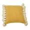 Hello Honey® Yellow Chenille Throw Pillow with Tassels